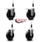 Service Caster 5'' Soft Rubber Swivel 7/8'' Expanding Stem Caster Set 2 Total Lock Brakes, 4PK SCC-EXTTL20S514-SRS-2-S-2-78 - alternate 4